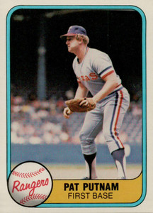 1981 Fleer #630 Pat Putnam VG Texas Rangers 