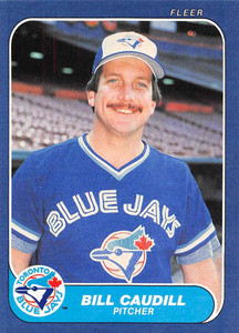 1986 Fleer #55 Bill Caudill VG Toronto Blue Jays 