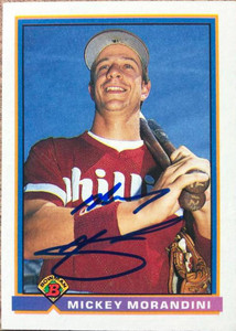 Mickey Morandini Autographed 1991 Bowman #492