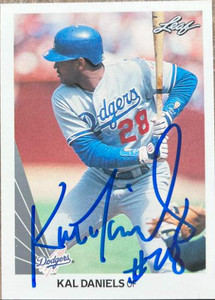 Kal Daniels Autographed 1990 Leaf #313