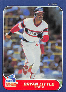 1986 Fleer #212 Bryan Little VG Chicago White Sox 