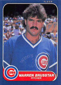 1986 Fleer #362 Warren Brusstar VG Chicago Cubs 