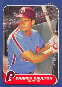 1986 Fleer #438 Darren Daulton VG RC Rookie Philadelphia Phillies 
