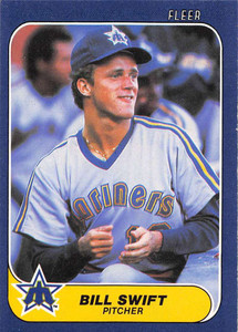 1986 Fleer #475 Bill Swift VG Seattle Mariners 