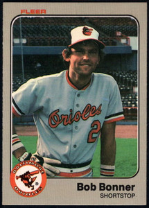 1983 Fleer #53 Bob Bonner VG Baltimore Orioles 