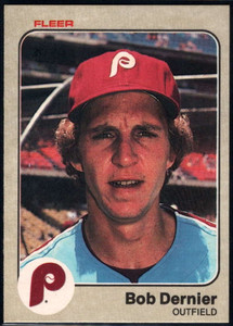 1983 Fleer #159 Bob Dernier VG Philadelphia Phillies 