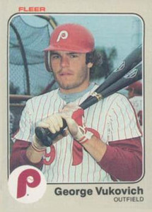 1983 Fleer #176 George Vukovich VG Philadelphia Phillies 