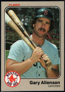 1983 Fleer #177 Gary Allenson VG Boston Red Sox 