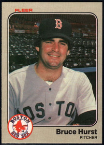 1983 Fleer #186 Bruce Hurst VG Boston Red Sox 