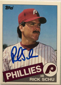Rick Schu Autographed 1985 Topps Traded #104T
