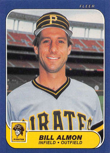 1986 Fleer #602 Bill Almon VG Pittsburgh Pirates 