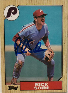 Rick Schu Autographed 1987 Topps #209