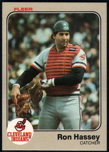 1983 Fleer #411 Ron Hassey VG Cleveland Indians 