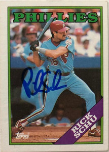 Rick Schu Autographed 1988 Topps #731