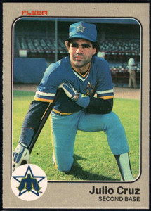 1983 Fleer #478 Julio Cruz VG Seattle Mariners 