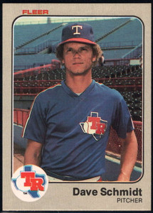 1983 Fleer #578 Dave Schmidt VG Texas Rangers 
