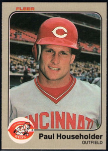 1983 Fleer #592 Paul Householder VG Cincinnati Reds 