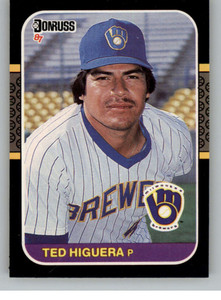 1987 Donruss #49 Teddy Higuera VG Milwaukee Brewers 