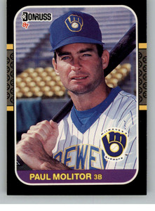 1987 Donruss #117 Paul Molitor VG Milwaukee Brewers 
