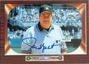 SOLD 123644 Joe West Autographed 2004 Bowman Heritage #278