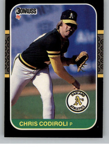 1987 Donruss #226 Chris Codiroli VG Oakland Athletics 