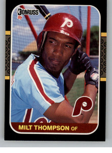 1987 Donruss #330 Milt Thompson VG Philadelphia Phillies 