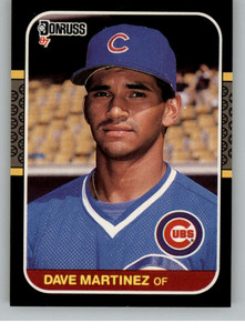 1987 Donruss #488 Dave Martinez VG RC Rookie Chicago Cubs 