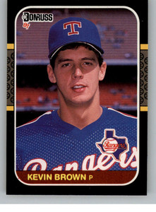 1987 Donruss #627 Kevin Brown VG RC Rookie Texas Rangers 