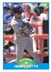 1989 Score #209 Henry Cotto VG Seattle Mariners 