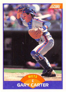 1989 Score #240 Gary Carter VG New York Mets 