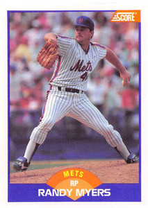 1989 Score #306 Randy Myers VG New York Mets 