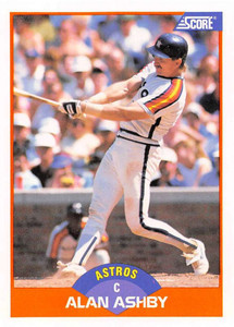 1989 Score #366 Alan Ashby VG Houston Astros 