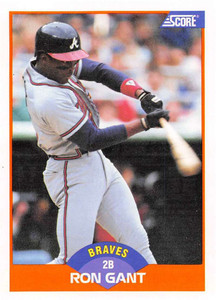 1989 Score #372 Ron Gant VG Atlanta Braves 