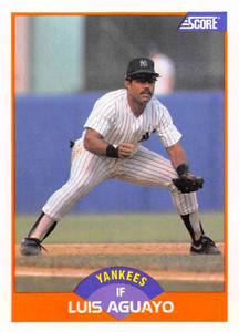 1989 Score #436 Luis Aguayo VG New York Yankees 