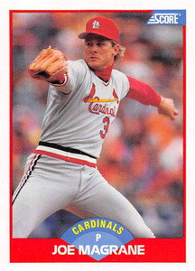 1989 Score #460 Joe Magrane VG St. Louis Cardinals 