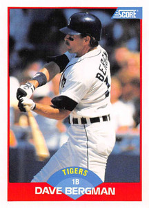 1989 Score #469 Dave Bergman VG Detroit Tigers 