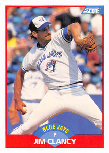 1989 Score #538 Jim Clancy VG Toronto Blue Jays 