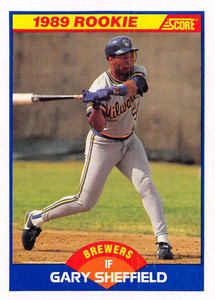 1989 Score #625 Gary Sheffield VG Milwaukee Brewers 