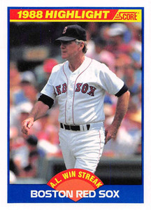 1989 Score #660 Boston Red Sox HL VG Boston Red Sox 