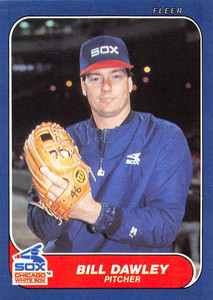 1986 Fleer Update #U-32 Bill Dawley VG Chicago White Sox 