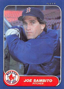 1986 Fleer Update #U-101 Joe Sambito VG Boston Red Sox 