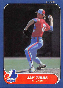 1986 Fleer Update #U-116 Jay Tibbs VG Montreal Expos 