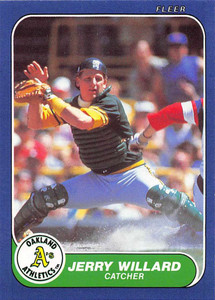 1986 Fleer Update #U-126 Jerry Willard VG Oakland Athletics 