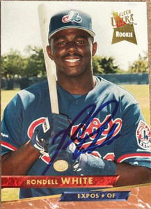 Rondell White Autographed 1993 Fleer Ultra #421