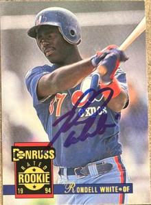 Rondell White Autographed 1994 Donruss #320