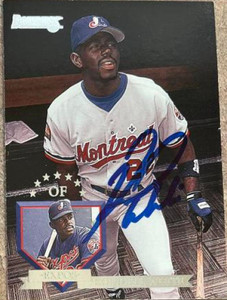 Rondell White Autographed 1995 Donruss #343 Montreal Expos Card