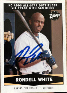 Rondell White Autographed 2004 Upper Deck Vintage #414 TR