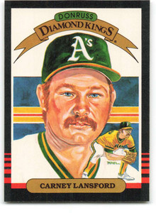 1990 Leaf #213 Carney Lansford VG Oakland Athletics - Under the