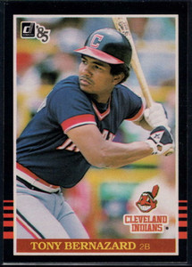 1985 Donruss #102 Tony Bernazard VG Cleveland Indians 
