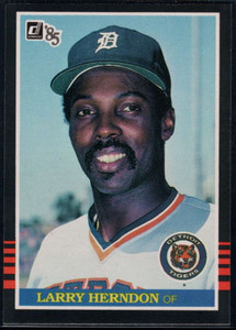 1985 Donruss #150 Larry Herndon VG Detroit Tigers 